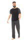Men's Cotton T Shirt and Long Pants Loungewear Set Comfortable Lightweight Sleepwear for Warm Weather Relaxation Versatile Styles by Sock Stack. Buy now for £10.00.