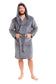 Men's Ultra-Soft Hooded Flannel Fleece Bathrobe Warm Plush Dressing Gown for Home Spa Gym Hotel by Daisy Dreamer. Buy now for £15.00.