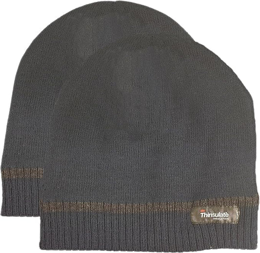 Pack of 2 Mens Stripe Fleece Beanie Hat with 3M Thinsulate Insulation Quick Drying Lightweight Winter Thermal Protection for Skiing Hiking Outdoor by Sock Stack. Buy now for £9.95.