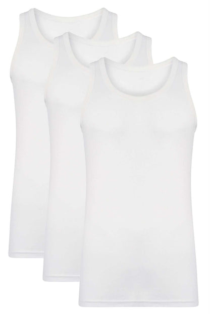 Pack of 3 Mens Cotton Mesh String Vests Comfortable Gym Muscle Tops in Multicolour Black White Grey Breathable Quick-Dry Athletic Wear Small Medium Large by Sock Stack. Buy now for £6.00.