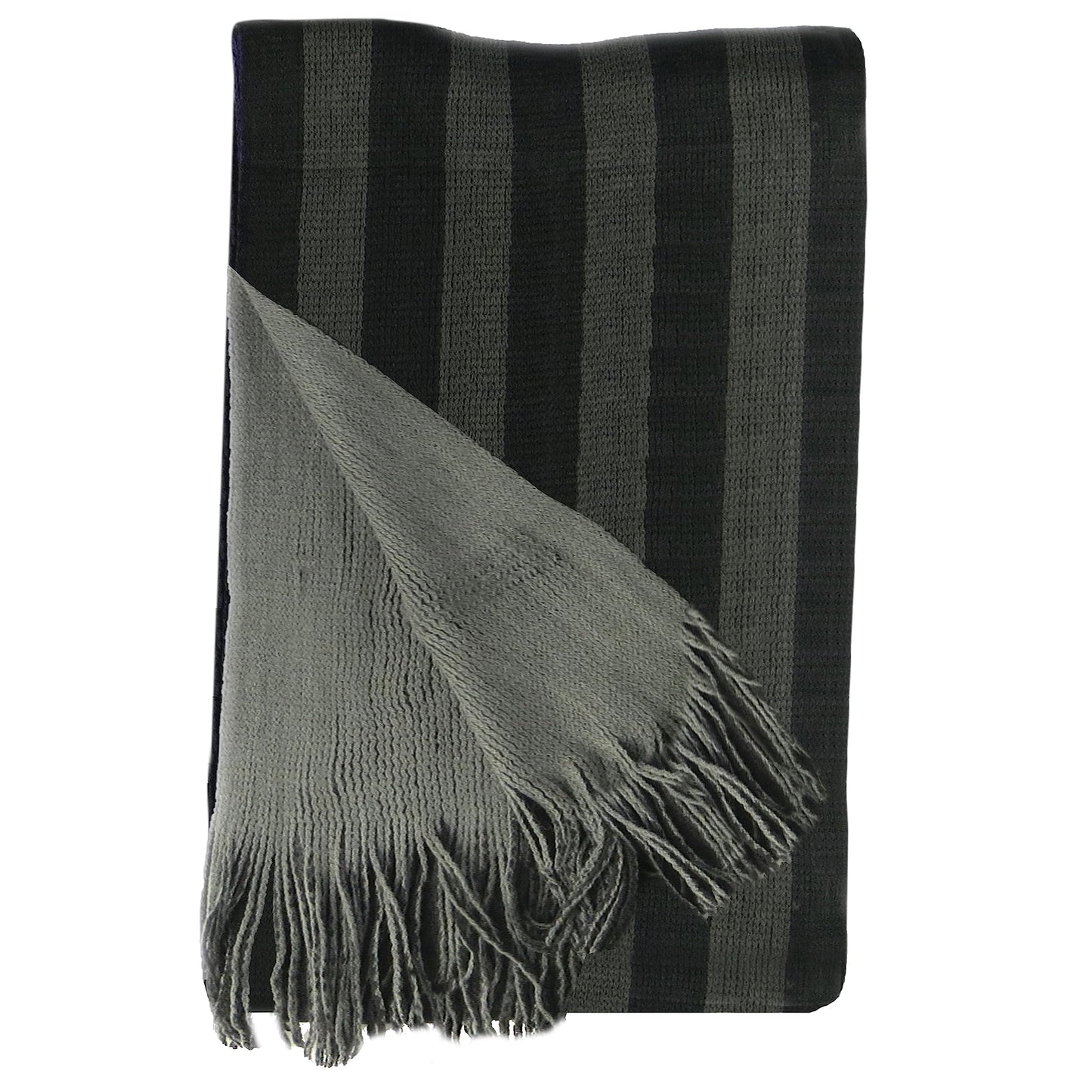 Reversible Stripe Design Men's Scarves Soft Woven Acrylic Fabric Winter Accessory Stylish for Casual and Formal Outfits 3 Colour Options Sock Stack. Buy now for £7.00.