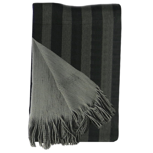Reversible Stripe Design Men's Scarves Soft Woven Acrylic Fabric Winter Accessory Stylish for Casual and Formal Outfits 3 Colour Options Sock Stack. Buy now for £7.00.
