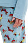 Women's Cosy Dachshund Polar Fleece Pyjama Set with Hood Embroidered Detailing Soft Nightwear Warm Loungewear Ideal Gift for Chilly Nights by Daisy Dreamer. Buy now for £17.00.