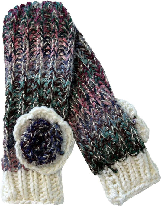Women's Cozy Acrylic Knitted Headband and Hand Warmer Set Soft Winter Ski Fashion Accessory Warm Versatile Fit for Casual Outings and Cozy Nights by Daisy Dreamer. Buy now for £7.00.