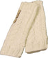 Women's Hand-Knitted Winter Hat Scarf and Hand Warmer Set with Inga Button Design Luxurious Acrylic Adjustable Fit Elegant Brown and Cream by Sock Stack. Buy now for £8.00.