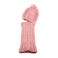 Women's Thermal Beanie Hat with Cable Knit Design and Pom Pom 2-In-1 Snood Scarf Winter Accessory in Cream Pink Black Grey Sock Stack. Buy now for £10.00.