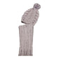 Women's Thermal Beanie Hat with Cable Knit Design and Pom Pom 2-In-1 Snood Scarf Winter Accessory in Cream Pink Black Grey Sock Stack. Buy now for £10.00.