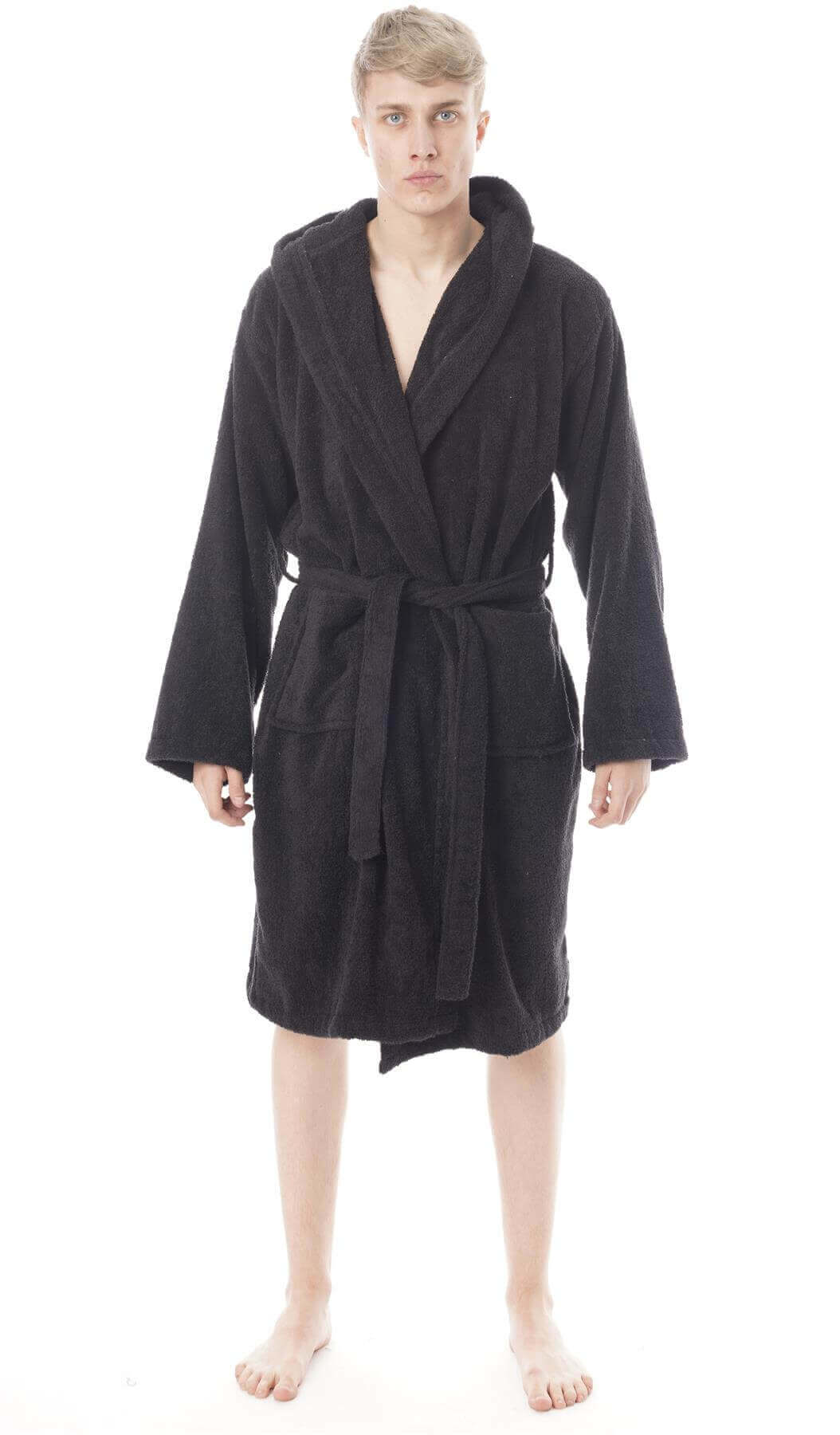 Brown 5XL Flannel Robe Male With Hooded Thick Warm Gown Robe Bathrobe  Extra Long Kimono Pajamas on OnBuy