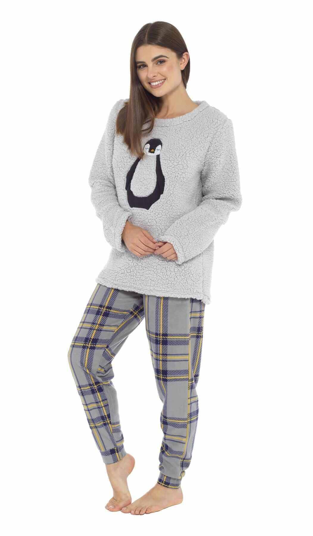 Snuggle Fleece Argyle Pajamas 1X