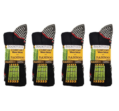 6 Pairs Mens Bamboo Moisture-Wicking Work Socks Cushioned Reinforced Heel Toe Durable Odour Control Ideal for Construction Hiking Long Hours by Sock Stack. Buy now for £10.00. A Socks by Sock Stack. 6-11,_Hi_chtgptapp_optimised_this_description-generator,